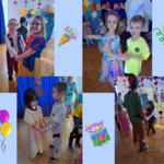 Dzieci tańczą w parach - kolaż zdjęć